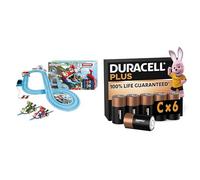 Carrera Mario Kart Circuit 2,9m, 2 Voitures RC, 3+ Ans, & Duracell Plus C 6 pcs
