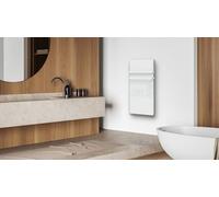 Cayenne 049767 Radiateur Sèche-Serviette Verre lcd 1000W Blanc