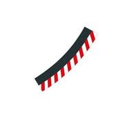 Carrera - Rail Et Accessoire Pour Circuit - 20020566 - 1/24 Et 1/32 - Carrera Evolution -Carrera Digital 132 Et 124 - Bordures Extérieures Pour Les Virages Relevés 3/30 6, Embouts 2-Carrera