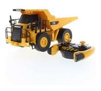 Carrera RC Camion dexploitation Cat 770 1:35 Modèle réduit RC débutant Véhicule de chantier G