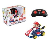 Carrera RC Mario Kart Mini RC Mario, pour Enfants et Adultes, garçons et Filles, Licence Originale Unique, Plaisir de Conduite instantané avec prêt à Courir, Rouge