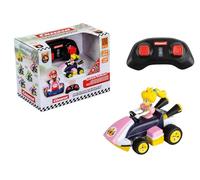 Carrera RC Mario Kart Mini RC Peach pour Enfants et Adultes, garçons et Filles, Licence Originale Unique, Plaisir de Conduite instantané avec prêt à Courir, expérience Mario Kart Authentique, Rose