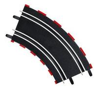 Carrera sections de chemin Go 2/45 noir 4 pièces Noir G