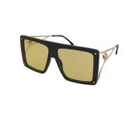Carrera Femme Carrera CA UNICA/SE 71C/HW Lunettes de soleil Acétate Noir Jaune Carré Normale