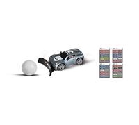 Carrera Véhicule RC Bundesliga Mini RC Noir I Voiture de Course avec Commande 2,4 GHz et Autocollants de Club I Jusqu'à 5 km/h I pour Les Enfants à partir de 6 Ans