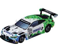 Carrera Voiture de course hybride BMW M4 GT3 Mahle Racing Team à l'échelle 1:50 Feux avant et arrière USB-C Rechargeable RC Véhicule supplémentaire