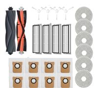 CARRERAS Accessoires for aspirateur Robot XIAOMI Mijia Omni 1S B101CN B116, brosse latérale principale, filtre Hepa, sac à poussière, pièces de rechange Brosses à Vide (Size : 24pcs)