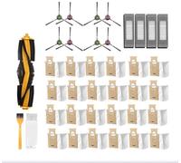 CARRERAS Pièces de sac à poussière for ECOVACS Deebot T9 AIVI T8 AIVI N8 Pro, brosse latérale principale, filtre HEPA, accessoires de remplacement for aspirateur Robot Brosses à Vide (Size : 38pcs)