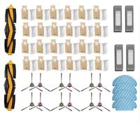 CARRERAS Pièces de sac à poussière for ECOVACS Deebot T9 AIVI T8 AIVI N8 Pro, brosse latérale principale, filtre HEPA, accessoires de remplacement for aspirateur Robot Brosses à Vide (Size : 46pcs)