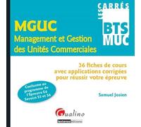 CARRÉS BTS - MUC - MANAGEMENT ET GESTION DES UNITÉS COMMERCIALES (MGUC) - EPREUV
