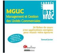 Carrés bts - muc - management et gestion des unités commerciales (mguc) - epreuv Josien s. (Auteur)