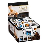 Carrés chocolat noir Excellence Lindt - Boîte distributrice de 1 kg - 100 pièces