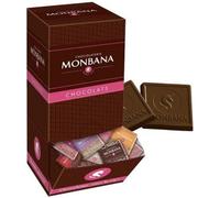 Monbana Lot de 200 carrés de chocolat au lait 33%