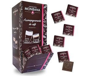 Carrés de chocolat Noir Monbana (X200)