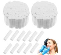 Carrés de Coton, 100 pièces Rouleaux de Gaze de Coton Dentaire, Compresses pour Saignements Nez, Rouleaux Coton Hautement Absorbants, Pour Bouche Et Saignements Nez