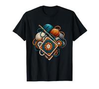Carrés de Crochet superposés vibrants avec Crochets ornés T-Shirt