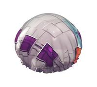 Carrés de différentes couleurs - Bonnet de douche imperméable extra large avec double couche de protection pour cheveux longs/bouclés - Réutilisable et facile à transporter.