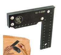 Carrés de menuiserie, carré de charpente | Règle multifonctionnelle à angle droit, outils de charpentier, carrés en L - Règle en métal, outil à bord droit, outil carré pour les amateurs d'artisanat, m