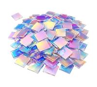 Carrés en Acrylique Holographiques 100 Plaquettes Double Face Pour Loisirs