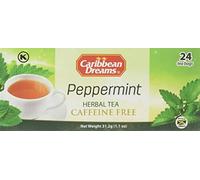 Carribean Dreams Tea Bags, Peppermint, 24-Count