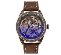 Carrie Hughes CH0933 Montre automatique pour homme avec aiguilles lumineuses, mécanisme à remontage automatique, bracelet en cuir, CH0933, Mode, décontracté, affaires, steampunk