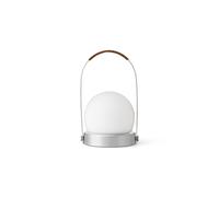 Audo Copenhagen Lampe de table portable Carrie Aluminium brossé