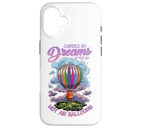 Carried by Dreams Lifted by Hot Air Balloons Coque pour iPhone 16