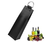 Carrier à vin, sac fourre-tout à vin | Sac de transport de bière en cuir PU,Purs à main du transporteur de champagne réutilisable, Stockage à domicile Protector Wine pour le champagne, le whisky, la b