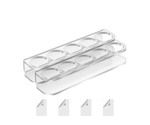 Carrier de bouteille de réfrigérateur - support de rangement suspendu, organisateur en acrylique polyvalent | Conception compacte de la bouteille de à 5 voies, Utilisation pratique de