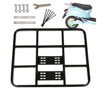 Carrier de cargaison de véhicule - porte-porte-porte-métal universel robuste avec étagère de trait de puissance, support de boîte de livraison EV | Robuste porte-bagages arrière à vélo, plate-forme de