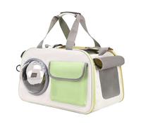 Carrier de Chat Dur, Porte-Sac à Dos pour Animaux de Compagnie, Sac à Dos de Chat Respirant, Respirant et sûr, Sangles de Transport de Confort, 45x26x28cm, pour Voyager en Avion ou trajets en Moto