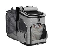 Carrier De Chat - Nid Pour Animaux De Compagnie | Sac De Transport | Sac En Fibre De Grande Capacité Respirable Avec Conception Extensible, Verrouillage De La Fermeture À Glissière De Sécurité Et Cadr