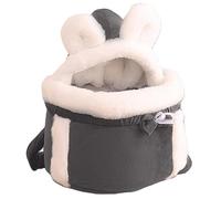 Carrier de Sacs de Chat Soft & Warm Cat Dog Front Carrier Double Pocket Pocket Cat Backpack Carrier Confortable Hiver Backpack pour Les Chats Pet Pan Porging Sacs de Poitrine pour Voyages en Plein AI