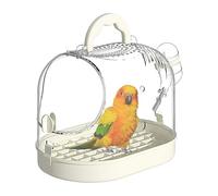 Carrier De Voyage D'oiseaux - Cage Portable Transparente Avec Plateau Inférieur, Cage Portable Respirante | Caisse De Voyage D'oiseaux Légers Pour Perroquets, Idéal Pour Les Aventures À Domicile, Au B