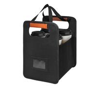Carrier des Boissons - Rack de Boissons réutilisable | Carrier des Boisson Pliables | Plateau à 4 Tasses avec séparateurs réglables pour Les Pique-niques de Sports de Voiture
