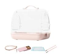 Carrier D'oiseaux - Sac À Dos Transparent Transparent Transparent Transparent | Sac De Transport À Oiseaux Respirant Amovible, Accessoires De Voyage En Pochettes Pour Conures À Feuilles D'amour À Para