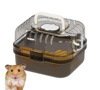Carrier du Hamster, Sac de Transport de Hamster | Transporteur de Cage pour Animaux de Compagnie ventilés,Portable extérieur Portable ventilé avec Un Sac de Roue à Course pour Une Visite de Transport