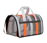 Carrier Sac portable de transport pour animaux de compagnie | Petcarrier pliable avec design unique à fermeture éclair | Sac pliable approuvé par les voyages et les compagnies aériennes pour chiens