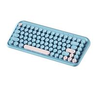 Carriere Clavier sans Bluetooth 2.4G Dual Mode Keyboard Support Tablet Android Phone Laptop Desktop Gift pour Girl Bleu