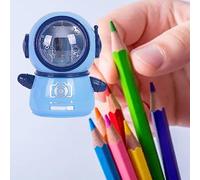 CARRIEUR DE CURS électrique Conception DE Dessins Animés Mignons, Batterie Alimentée par USB, sans Danger pour la Classe, Taille-crayon électrique pour Toutes les Tailles (Bleu violet)