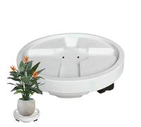 Carrito Para Plantas Con Ruedas, Soporte Para Plantas Ajustable De Color Negro Resistente Para Interiores Y Exteriores, Grande Para Planta Con Ruedas Para Macetas, Soporte Para Bandejas Para Mo