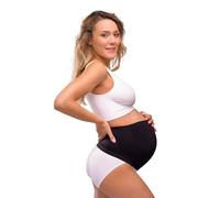 Carriwell Bandeau de Grossesse Sans Coutures | Ceinture Abdominale Respirante & Extensible | Soutien du Bas du Dos | Soulage les Douleurs Lombaires & les Tensions Musculaires | S