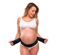 Carriwell Ceinture de Soutien Grossesse | Ceinture de Maternité Réglable avec Fermeture Velcro | Soulage les Douleurs Lombaires & Soutient le Ventre | Discrète sous les Vêtements | S/M