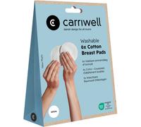 Carriwell Coton Coussinets D’Allaitement Lavables Blanc 6 Pièces