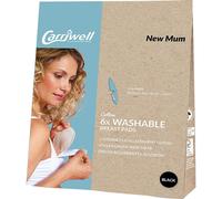 Carriwell Coton Coussinets D’Allaitement Lavables Noir 6 Pièces