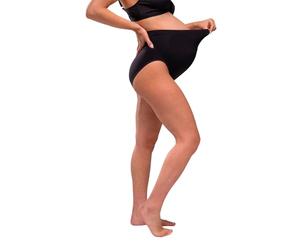 Carriwell Culotte de Grossesse sans Coutures | Extensible & Confortable | Soutien du Ventre & du Dos | Respirante, en Matière Recy S’adapte à l’Évolution de Votre Ventre