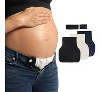 Carriwell Flexi-Belt Elargisseur Pantalon de Grossesse - Pratique & Ajustable | avec Coton Bio, 3 Couleurs Incluses | Transforme Vos Pantalons & Jupes Préférés en Vêtements de Maternité