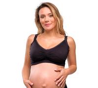 Carriwell Gel-Support Soutien-Gorge avec Rembourrage - Grossesse et Allaitement, Armatures en Gel Brevetées pour Un Confort et Un Soutien Maximum, Respirant, Doux et sans Couture, Taille L