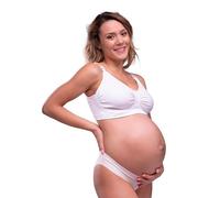 Carriwell Gel-Support Soutien-Gorge Grossesse et Allaitement, Armatures en Gel Brevetées pour Un Confort et Un Soutien Maximum, Respirant, Doux et sans Couture, S’adapte à de Nombreuses Poitrines, L