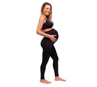 Carriwell Legging de Grossesse sans Coutures | Tissu Doux & Respirant | Soutien du Ventre & du Dos, Antidérapant & Opaque | Parfait en Toute Saison & pour Peaux Sensibles | Idéal pour Le Fitness | XL
